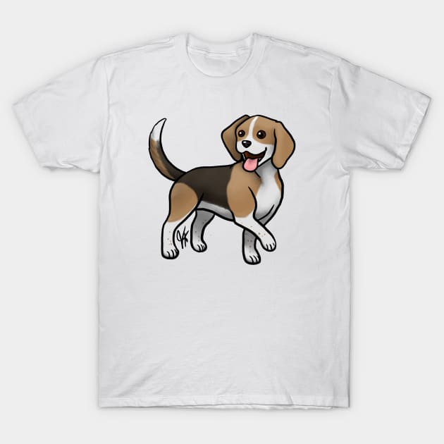 Dog - Beagle - Black and Tan T-Shirt by Jen's Dogs Custom Gifts and Designs